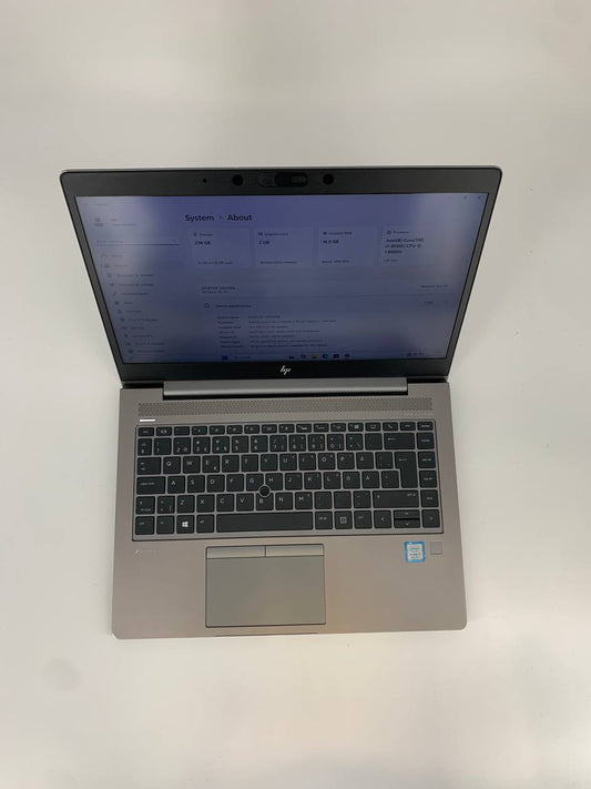 Laptop HP ZBook 14u G5 / 14" FHD / i7-8550U / 16GB / 256GB SSD / Radeon Pro WX3100 / Windows 11