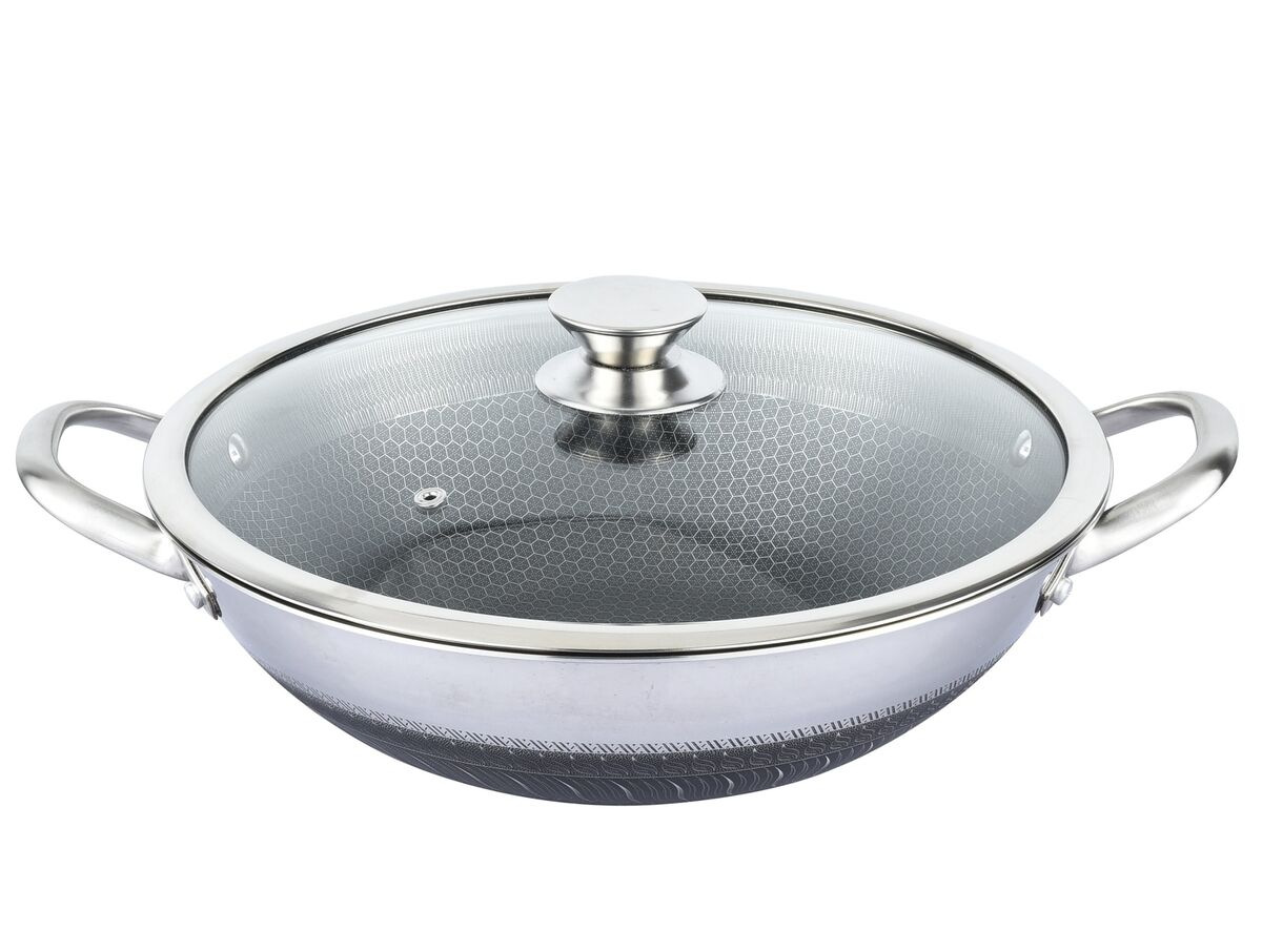 Cheffinger DIAMOND - WOK 32-36cm / Garnek Kazań Kasan stal nierdzewna