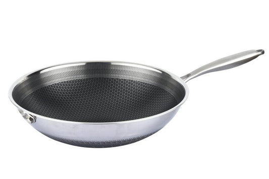 Cheffinger DIAMOND - WOK z rączką (32 cm) / Garnek Kazań Kasan stal nierdzewna