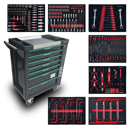 Szafa narzędziowa Wöhrstahl 7/7, 207 elementów