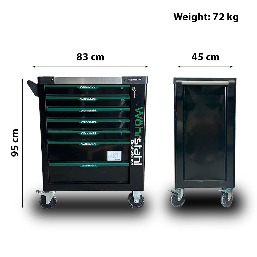 Szafa narzędziowa Wöhrstahl 7/7, 207 elementów