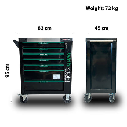 Szafa narzędziowa Wöhrstahl 7/7, 207 elementów