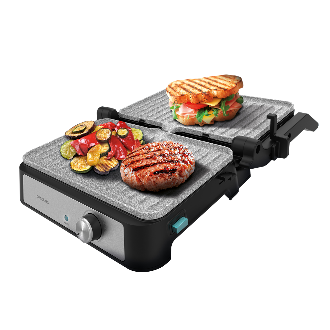 Grill elektryczny Cecotec Rock'n grill 1500 Take&Clean Stone