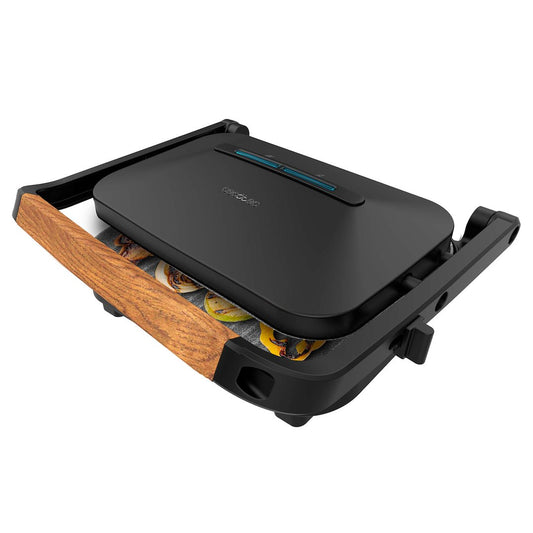 Grill elektryczny Cecotec Rock'nGrill 1200 drewniany czarny
