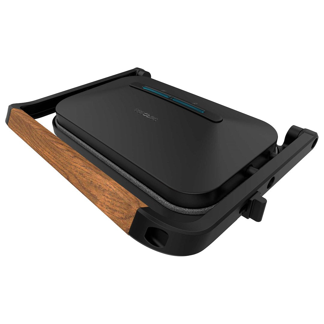Grill elektryczny Cecotec Rock'nGrill 1200 drewniany czarny