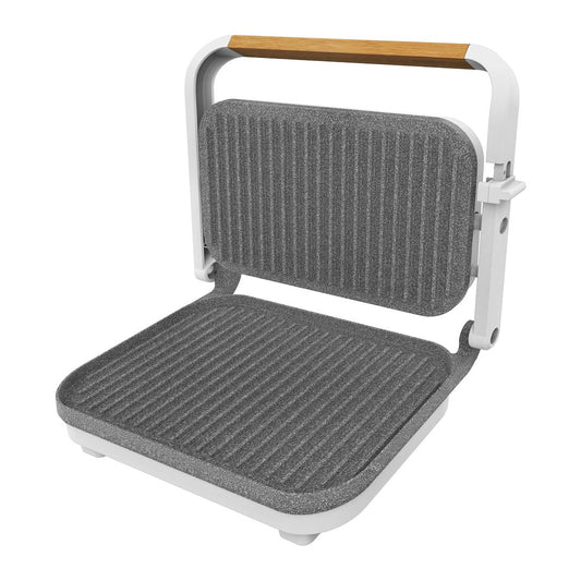Grill elektryczny Cecotec Rock'nGrill 1200 drewniany biały