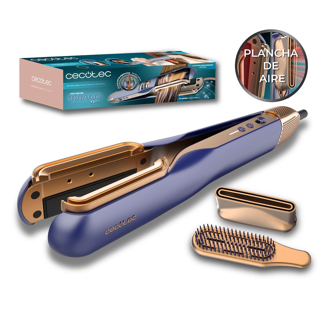 Aeroprostownica Cecotec Bamba RitualCare Air Lisse Air&Straight 2in1 Blue