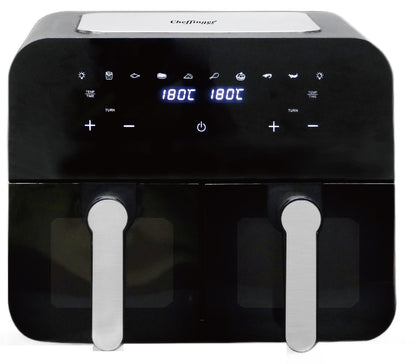 Аrytkownica beztłuszczowa dwukomorowa 9L (2×4,5L), 1400W - Cheffinger CF-AFRY 9 –