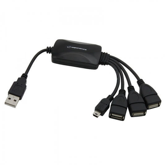 ESPERANZA USB 2.0 HUB 3x USB + 1x MINI USB