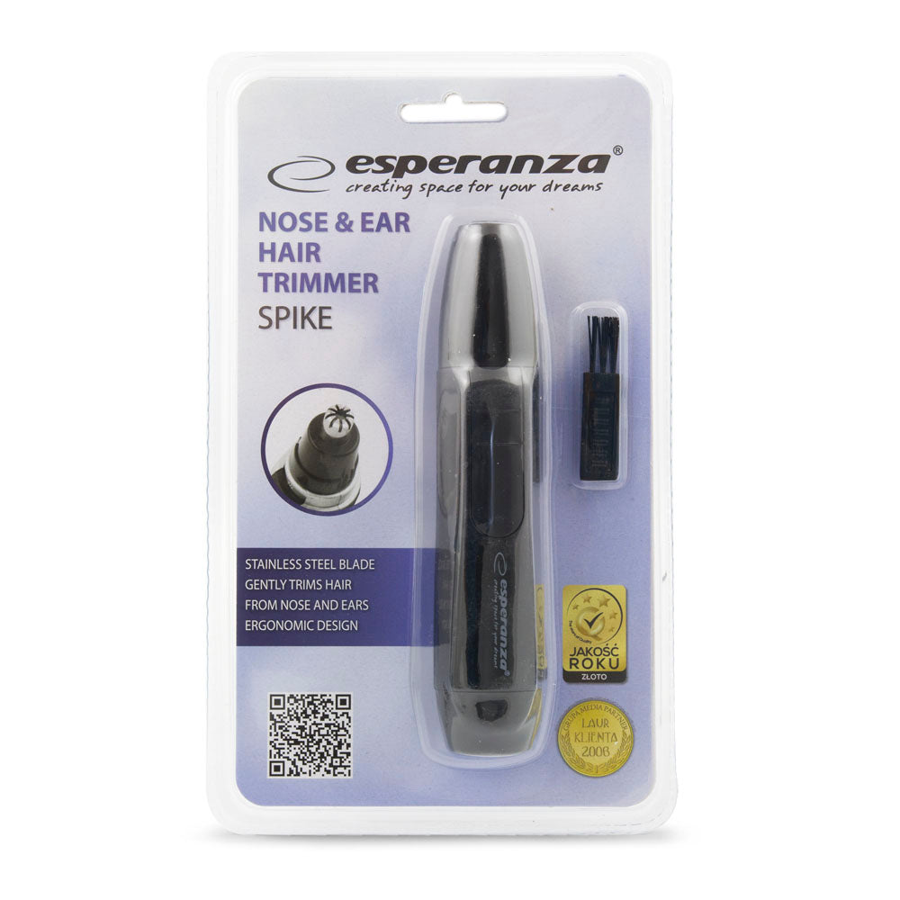 ESPERANZA TRYMER DO NOSA I USZU SPIKE CZARNY