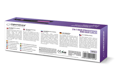 ESPERANZA PROSTOWNICA Z LOKÓWKĄ DO WŁOSÓW SLEEK