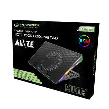 ESPERANZA PODSTAWKA CHŁODZĄCA GAMING POD NOTEBOOK LED RGB ALIZE