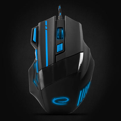 ESPERANZA MYSZ PRZEWOD. GAMING LED 7D OPT. USB WOLF NIEBIESKA