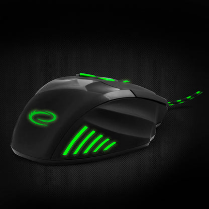 ESPERANZA MYSZ PRZEWOD. GAMING LED 7D OPT. USB WOLF ZIELONA