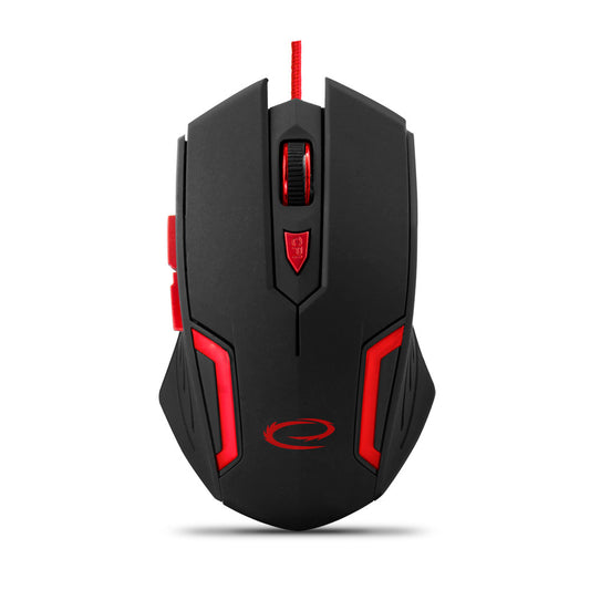 ESPERANZA MYSZ PRZEWOD. GAMING LED 6D OPT. USB FIGHTER CZERWONA