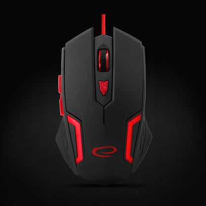 ESPERANZA MYSZ PRZEWOD. GAMING LED 6D OPT. USB FIGHTER CZERWONA