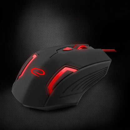 ESPERANZA MYSZ PRZEWOD. GAMING LED 6D OPT. USB FIGHTER CZERWONA