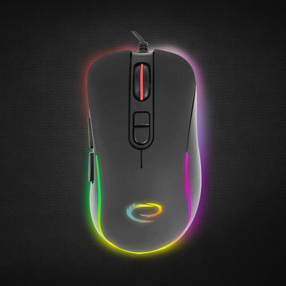 ESPERANZA MYSZ PRZEWOD. GAMING LED RGB 7D OPT. USB-C HESPERIS
