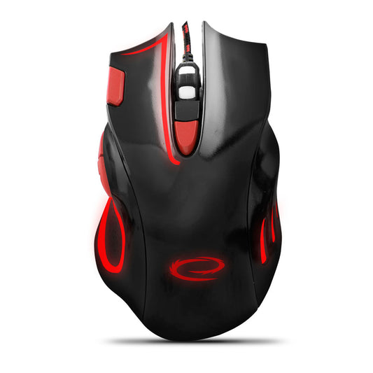 ESPERANZA MYSZ PRZEWOD. GAMING LED 7D OPT. USB HAWK CZARNO-CZERWONA