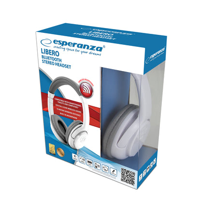 ESPERANZA SŁUCHAWKI BLUETOOTH LIBERO BIAŁE