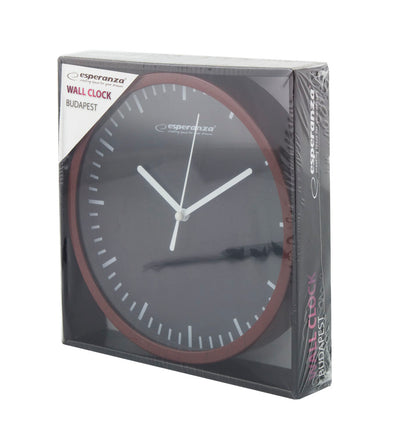 ESPERANZA ZEGAR ŚCIENNY BUDAPEST CZARNY