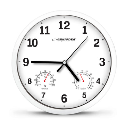 ESPERANZA ZEGAR ŚCIENNY LYON BIAŁY