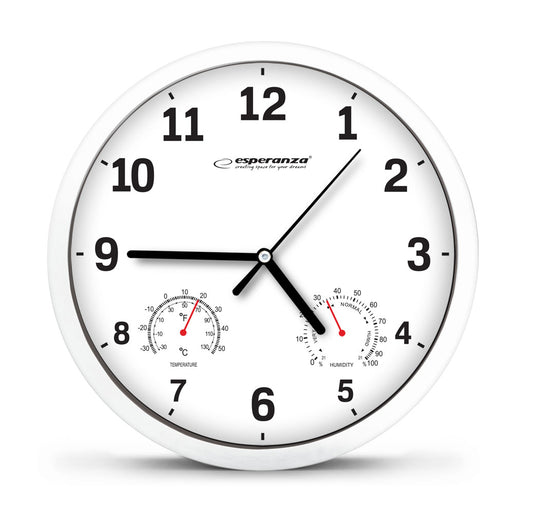ESPERANZA ZEGAR ŚCIENNY LYON BIAŁY