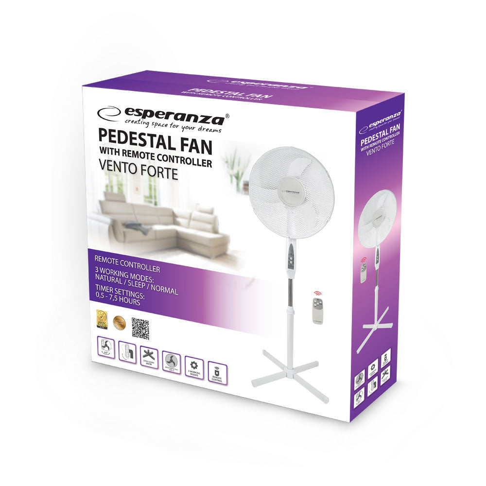 ESPERANZA WENTYLATOR STOJĄCY Z PILOTEM VENTO FORTE
