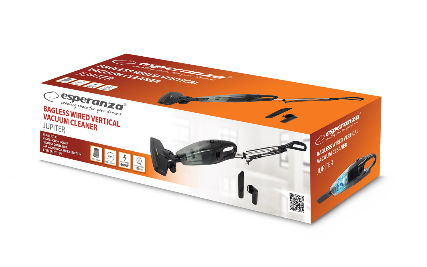 ESPERANZA PIONOWY ODKURZACZ JUPITER