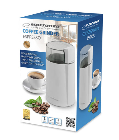 ESPERANZA MŁYNEK DO KAWY ESPRESSO BIAŁY
