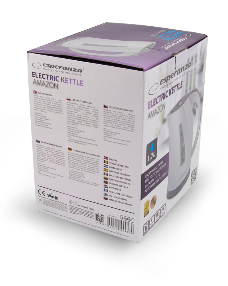 ESPERANZA CZAJNIK ELEKTRYCZNY AMAZON 1.7 L