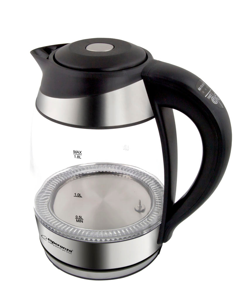 ESPERANZA CZAJNIK ELEKTRYCZNY SZKLANY LED Z TERMOMETREM SEINE 1.7 L