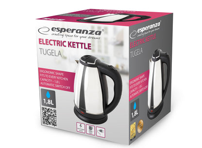 ESPERANZA CZAJNIK ELEKTRYCZNY TUGELA 1.8 L SREBRNY