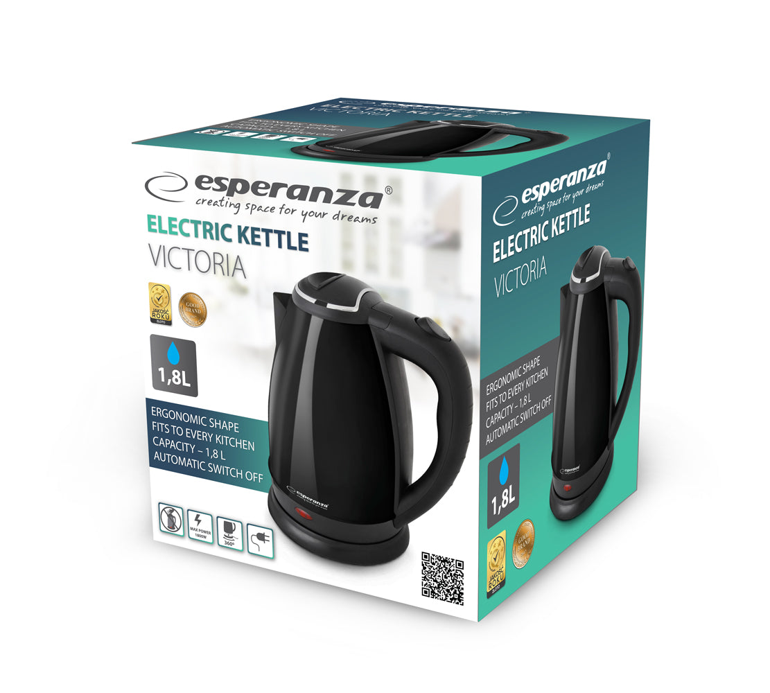 ESPERANZA CZAJNIK ELEKTRYCZNY VICTORIA 1.8 L CZARNY