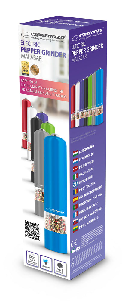 ESPERANZA MŁYNEK DO PIEPRZU MALABAR CZERWONY