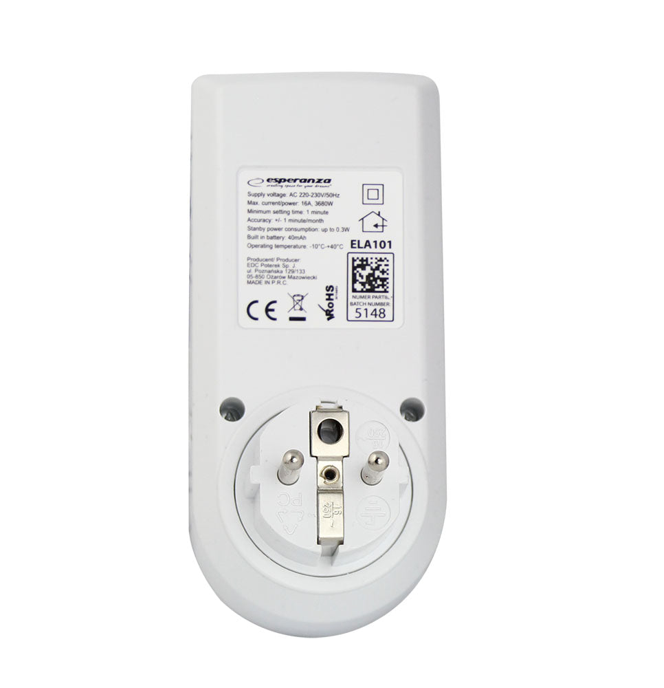 ESPERANZA ELEKTRONICZNY WYŁĄCZNIK CZASOWY EXPANSE