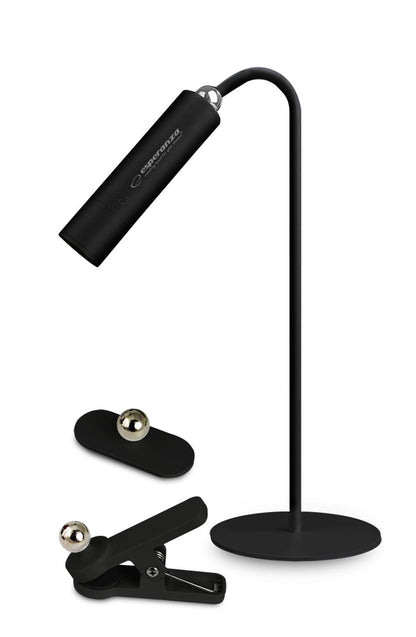 ESPERANZA LAMPKA BIURKOWA LED 3W1 AGENA CZARNA