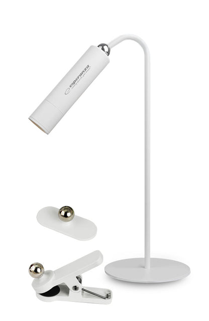 ESPERANZA LAMPKA BIURKOWA LED 3W1 AGENA BIAŁA