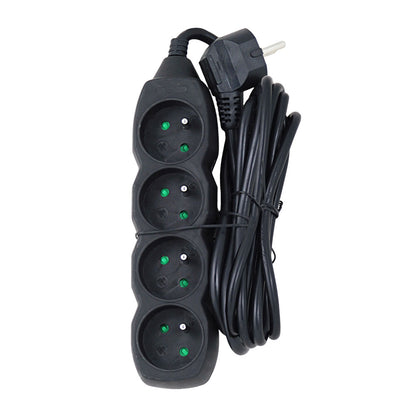 ESPERANZA LISTWA ZASILAJĄCA 4 GN. 3M CZARNA