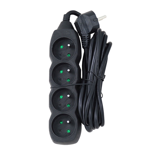 ESPERANZA LISTWA ZASILAJĄCA 4 GN. 3M CZARNA