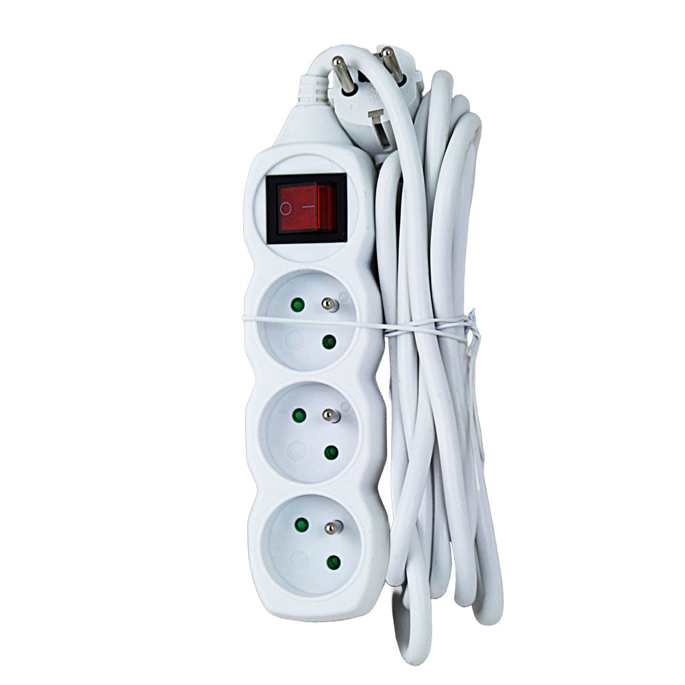 ESPERANZA LISTWA ZASILAJĄCA 3 GN. WŁ. 3M BIAŁA