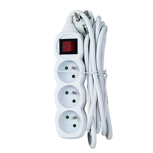 ESPERANZA LISTWA ZASILAJĄCA 3 GN. WŁ. 3M BIAŁA