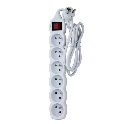 ESPERANZA LISTWA ZASILAJĄCA 6 GN. WŁ. 1.5M BIAŁA