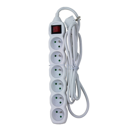 ESPERANZA LISTWA ZASILAJĄCA 6 GN. WŁ. 3M BIAŁĄ