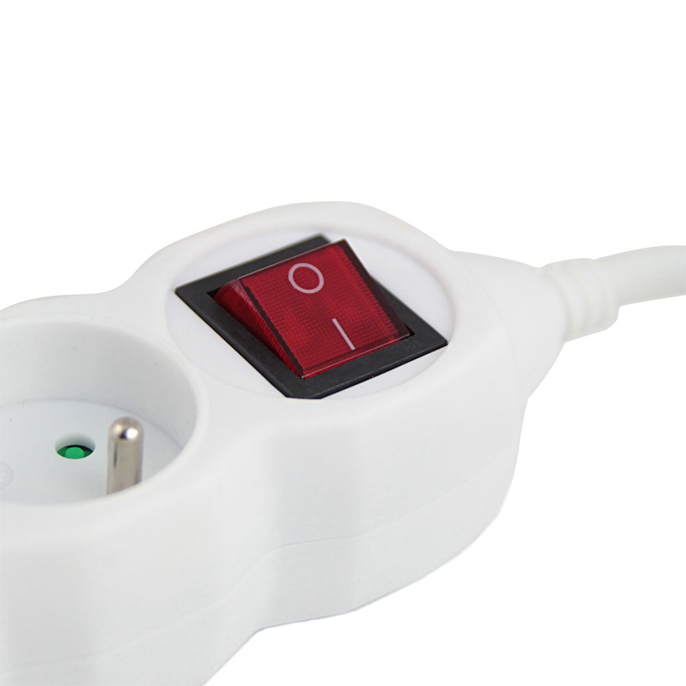 ESPERANZA LISTWA ZASILAJĄCA 6 GN. WŁ. 3M BIAŁĄ