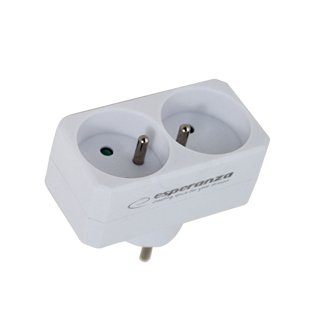 ESPERANZA ROZGAŁĘŹNIK ELEKTR. 2 GN. BIAŁY