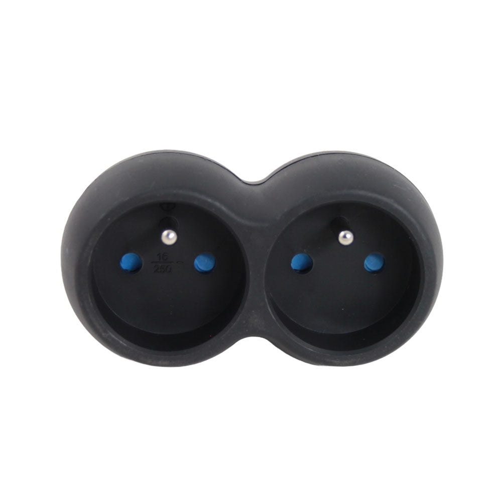 ESPERANZA ROZGAŁĘŹNIK ELEKTRYCZNY 2 GN. CZARNY