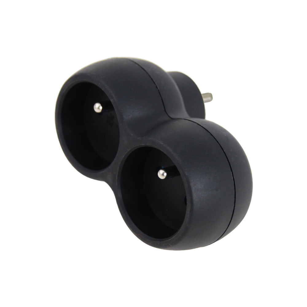 ESPERANZA ROZGAŁĘŹNIK ELEKTRYCZNY 2 GN. CZARNY