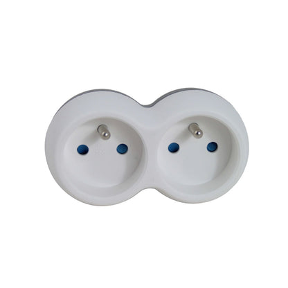 ESPERANZA ROZGAŁĘŹNIK ELEKTRYCZNY 2 GN. BIAŁO-SZARY