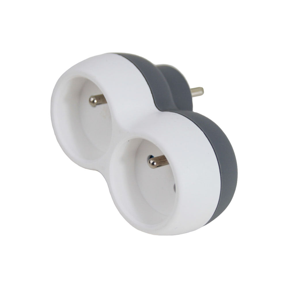 ESPERANZA ROZGAŁĘŹNIK ELEKTRYCZNY 2 GN. BIAŁO-SZARY